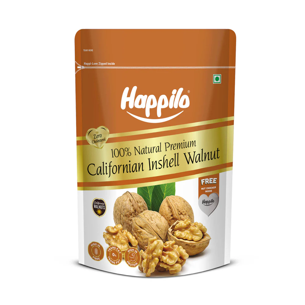 Zoom Happilo Premium Natural California Inshell Walnuts with Free Nut Cracker Hover